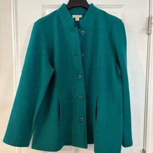 Apple Seeds womens XL boiled wool green jacket- Never Worn